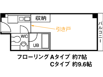 グリシーヌ・ボワ部屋の間取り